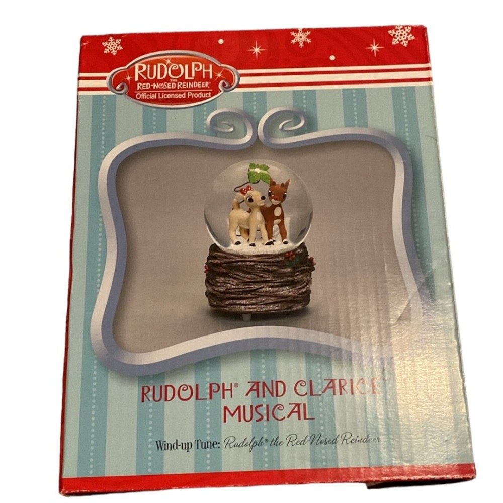 LAST ONE Rudolph and Clarice Musical SnowGlobe - Picture 9 of 11